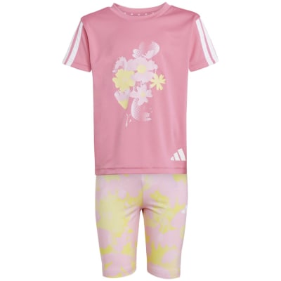 Adidas Train Essentials Flower Print Set Mädchen Jogginganzug