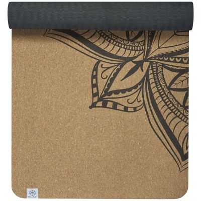 Gaiam Cork Mandala Yoga 5mm Printed Yoga-Matten