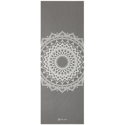 Gaiam Dark Greige Marrakesh Yoga 5mm Printed Yoga-Matten