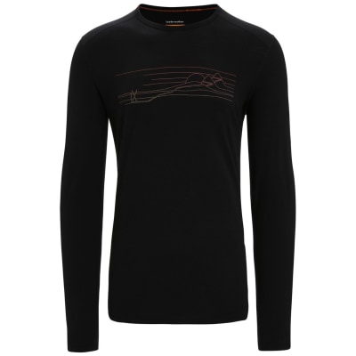 Icebreaker 200 Oasis Crewe Ski Stripes Herren T-Shirt