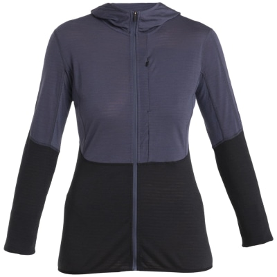 Icebreaker Merino 200 Realfleece Descender Zip H Damen Kapuzensweater