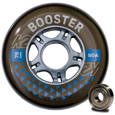 K2 Booster 76Mm 80A 8-Wheel Pack W Ilq 5 Inlineskate-Rollen