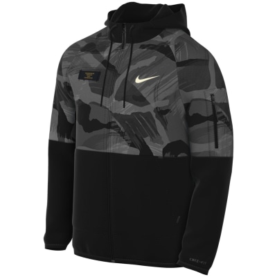 Nike Dri-FIT Full-Zip Camo Fitness Herren Unterjacke