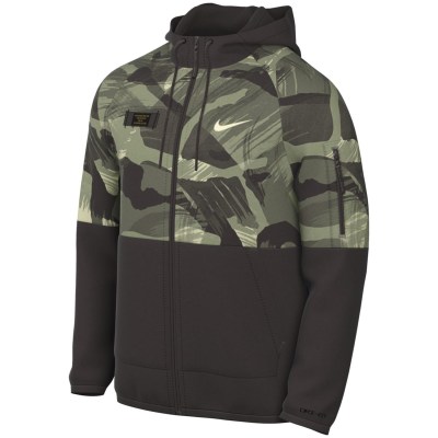 Nike Dri-FIT Full-Zip Camo Fitness Herren Unterjacke
