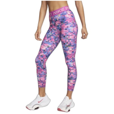 Nike Pro Dri-FIT Mid-Rise 7/8 Allover Print Damen Tights