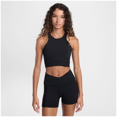 Nike One Twist Light-Support Lightly-Lined High-Neck Damen T-Shirt