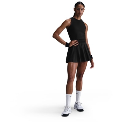 Nike NikeCourt Ace Advantage High-Waisted Pleated Damen Rock