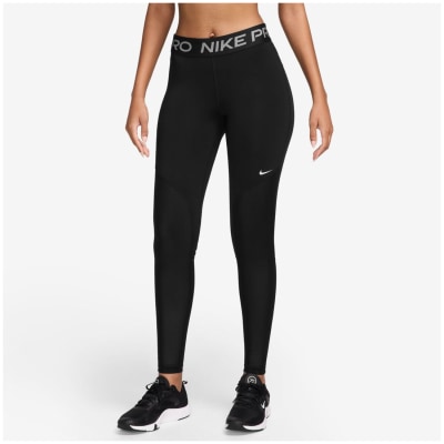 Nike Pro Mid-Rise Full-Length Mesh-Paneled Damen Tights