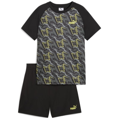 Puma TAD ESS Poly AOP and Set Jungen Anzug
