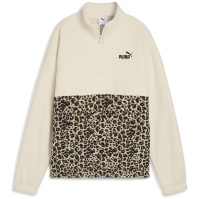 Puma ESS Graphic Animal Relaxed Half-Zip Crew Damen Sweatshirt