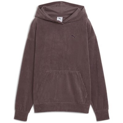 Puma ESS Elevated Comfort Velour Rib Damen Kapuzensweater