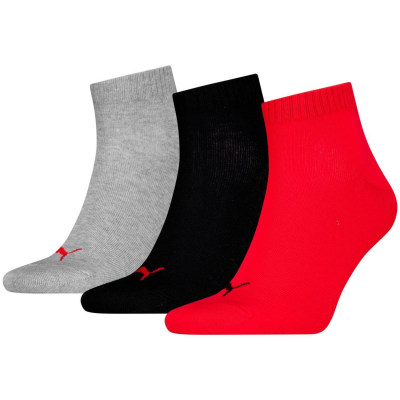 Puma Quarter Plain 3er Pack Unisex Socken