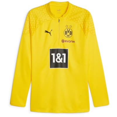 Puma Borussia Dortmund Training 1/4 Zip Top W/ Sponsor Herren T-Shirt
