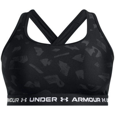 Under Armour Crossback Mid Print Damen Sport-BH