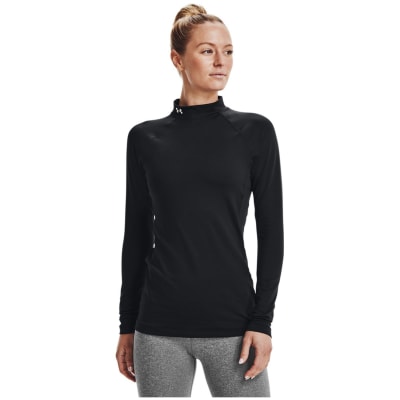 Under Armour UA ColdGear Authentics Mockneck Damen T-Shirt