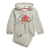 medium grey heather/vivid red