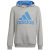 medium grey heather/bright blue
