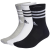 Medium Grey Heather / White / Black