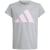 medium grey heather/clear pink