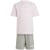 clear pink/white
