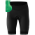 black / bright green