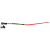 bright red-black-neonyellow