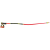bright red-black-neonyellow