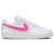 White/Laser Fuchsia