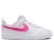 White/Laser Fuchsia