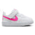 White/Laser Fuchsia