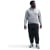 DK Grey Heather/Lt Smoke Grey/White