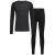 black - dark grey melange