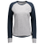 dark blue/light grey melange