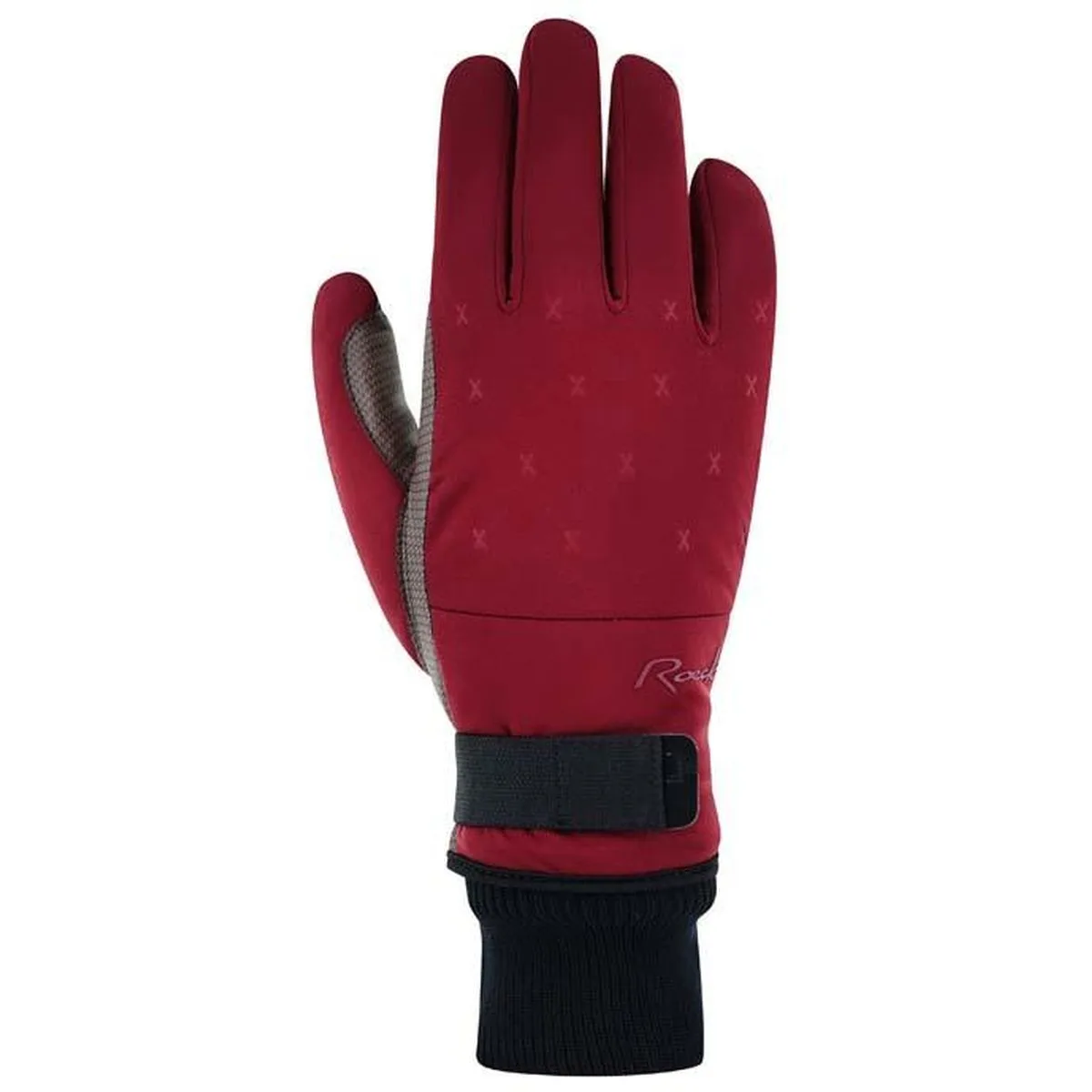 Ehrwald Damen Fingerhandschuhe, rot 8,5