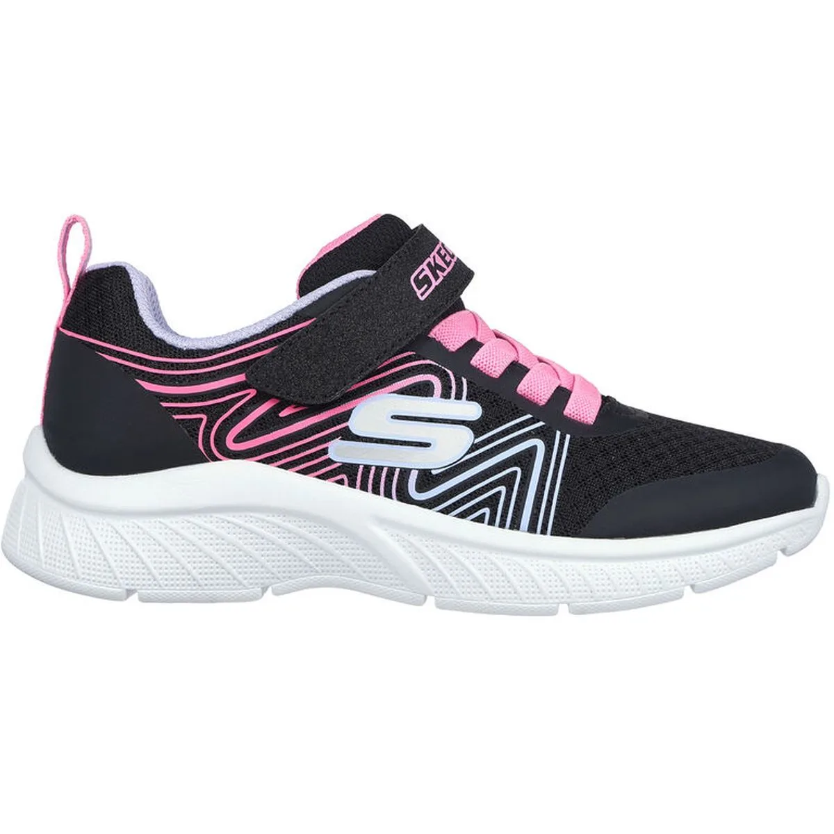 Microspec Plus - Swirl Sweet Kinder Freizeitschuhe, schwarz, Größe 27 27