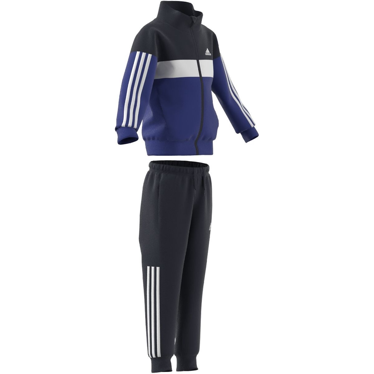 Adidas Tiberio Shiny Trainingsanzug Colorblock Kinder SPORT 2000 | kaufen 3-Streifen